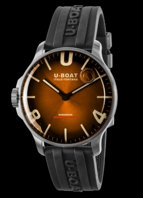 Review Replica U-BOAT DARKMOON 44MM BROWN SS SOLEIL 8703/B watch